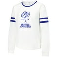 thumbnail image 2 of Women's Concepts Sport White Seattle Sounders FC Borough Long Sleeve Top, 2 of 3