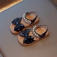 thumbnail image 5 of NOKIO Baby Girl Flat Sandals Toddler Walking Sandals Kids Summer Sandals Girls' Sandals Summer Children's Soft Sole Shoes Fashion Girls' Bow Princess Shoes Baby Beach Shoes, 5 of 5