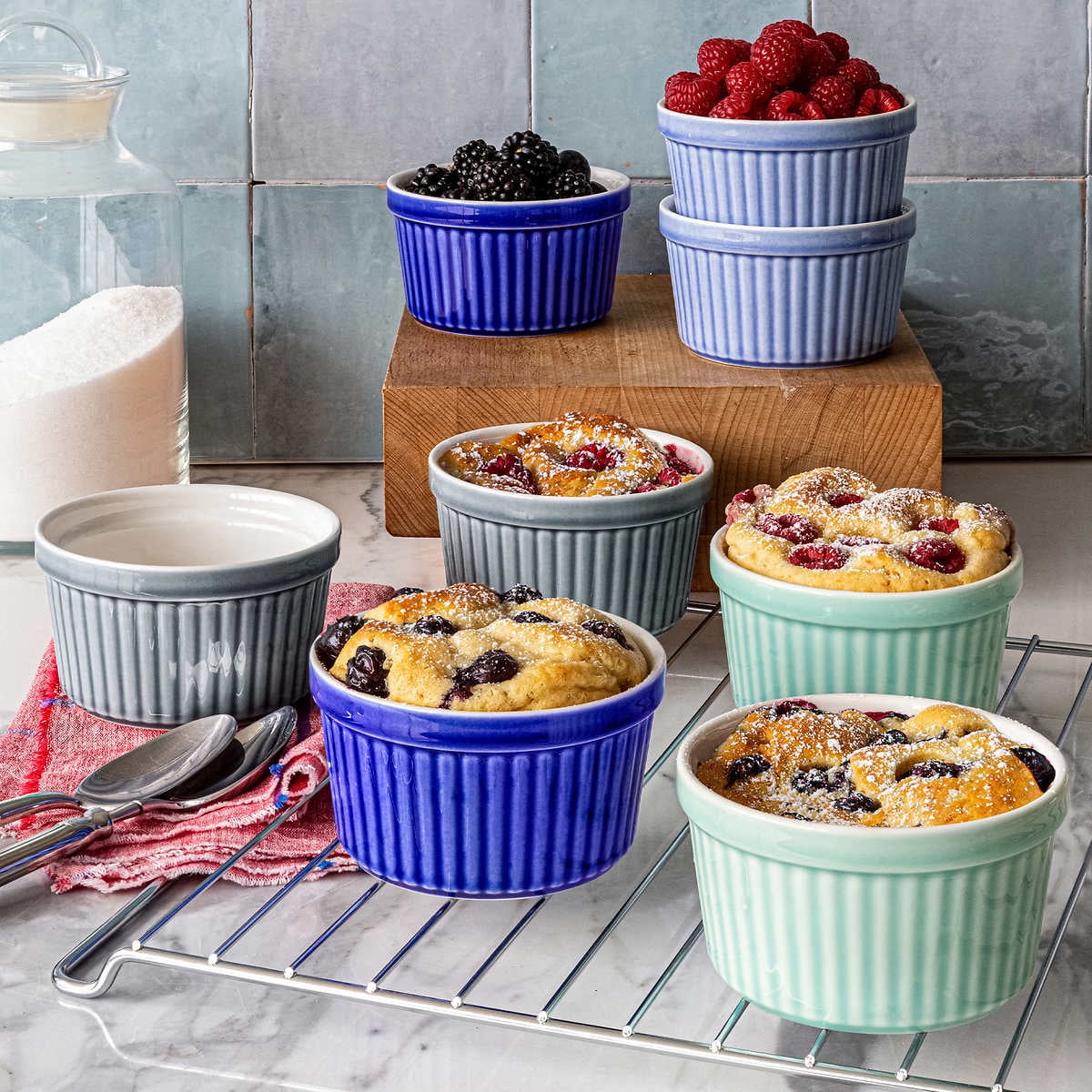 overandback "Cook & Serve" 8piece Ramekin Set