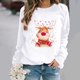 thumbnail image 5 of Sudadera informal con estampado de estrellas y ciervos, Jersey ligero y grueso, amigable con la piel, moda navideña, 5 of 5