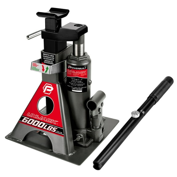 Powerbuilt 6000 Lb (3 Ton) Unijack Truck / SUV Lift and Lock Jack - 620471