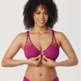 thumbnail image 4 of Sostén DELMIRA con Cierre Frontal y Espalda Racerback Talla Grande 36E Magenta, 4 of 4