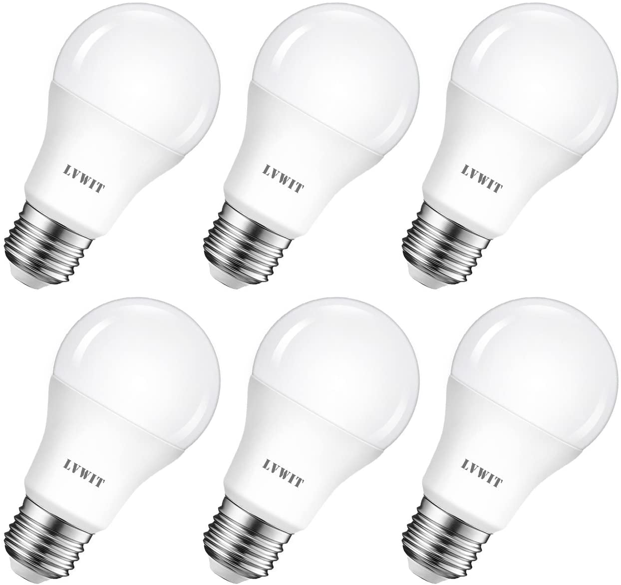 Pack of 6 10 Watt A60 E27 LED Bulbs 60 Watt Incandescent Bulbs Equivalent 