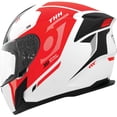 thumbnail image 2 of THH T-810 Hayate Motorcycle Helmet White/Red XXL, 2 of 4