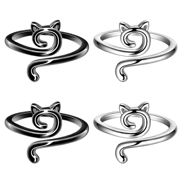 DESIGNICE 4Pcs Crochet Ring,Tension Rings for Crocheting,Crochet Rings for Tension