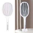 thumbnail image 3 of Nuevo 2 en 1 multifunción USB  Swatter lámpara eléctrica 6 LED gris kusrkot Matamoscas eléctrico, 3 of 8