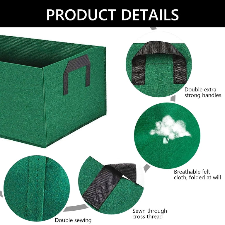 Tripumer 4-Pack 5 Gallon Square Raised Garden Beds photo 5