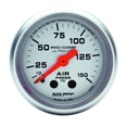 thumbnail image 3 of AutoMeter Gauge Air Pressure 4320 Ultra-Lite; 2-1/16 Inch; Mechanical; 0-150 PSI; Analog; White Face/Brushed Bezel/Orange Needle; Illuminated, 3 of 4