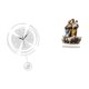 thumbnail image 1 of Reloj de pared decorativo, silencioso, sin tictac, acrílico, diseño de letrero de mesa, adecuado para sala de estar, dormitorio, oficina, ., 1 of 8