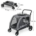 thumbnail image 5 of Extra Large Pet Stroller for Medium & Large Dogs - Foldable Design, Adjustable Handle, Up to 160 lbs, 5 of 7