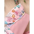 thumbnail image 6 of Bagilaanoe Newborn Baby Girl Easter Rompers Dress Print Sleeveless V Neck Bodysuit + Headband 6M 12M 18M 24M Infant One Piece Jumpsuit, 6 of 9