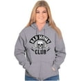 thumbnail image 3 of Bad Moms Club Funny Mothers Day Skull Zip Hoodie Sweatshirt Women Brisco Brands X, 3 of 6