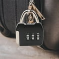 thumbnail image 3 of INC 3-Digit Password Padlock Multi-purpose Anti-theft Precise Luggage Zinc Alloy Dial Digits Combination Padlock for Backpacks, Locker, Drawers, Toolkit and Cabinets, 3 of 8