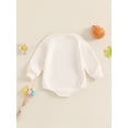 thumbnail image 4 of Baby Boy Girl Halloween Outfits Funny Letter Long Sleeve Sweatshirt Romper Newborn One Piece Bodysuit Fall Winter Clothes, 4 of 8