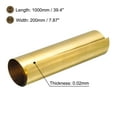 thumbnail image 2 of Latón Hoja Rollo, 0,02x200x1000mm Latón Lámina Rollo Latón Tira Oro para Artesanías, Eléctricas Reparaciones, Puesta a Tierra, 2 of 5