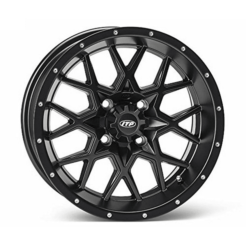 ITP HURRICANE WHEEL 15X7 MATTEBLACK (15RB119BX) - Walmart.com - Walmart.com