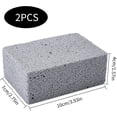 thumbnail image 2 of CHAO Piedra de limpieza para barbacoa, 2 piezas de ladrillo de limpieza para parrilla, bloque de parrilla para limpiar parrillas o parrillas, piedras desincrustantes reutilizables, limpiador de ladril, 2 of 5