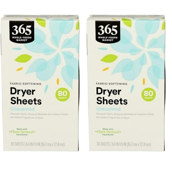 Suavizante de telas para secadora sin perfume 365 de Whole Foods
