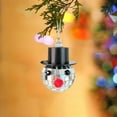 thumbnail image 4 of Clearance Christmas Decoration! Christmas Snowman Pendant Mirror Ball Ornaments Hooded Snowman Christmas Tree Decorations, 4 of 5