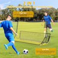 Soccer Rebounder Net, 2 in 1 Soccer Training Net, 7x4 FT Bounce Back