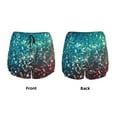 thumbnail image 3 of Salouo Colorful Rainbow Glitter Print Women's 2 in 1 Running Shorts Double-Layer Shorts Athletic Workout Gym Yoga Shorts Running Shorts for Women-Medium, 3 of 7