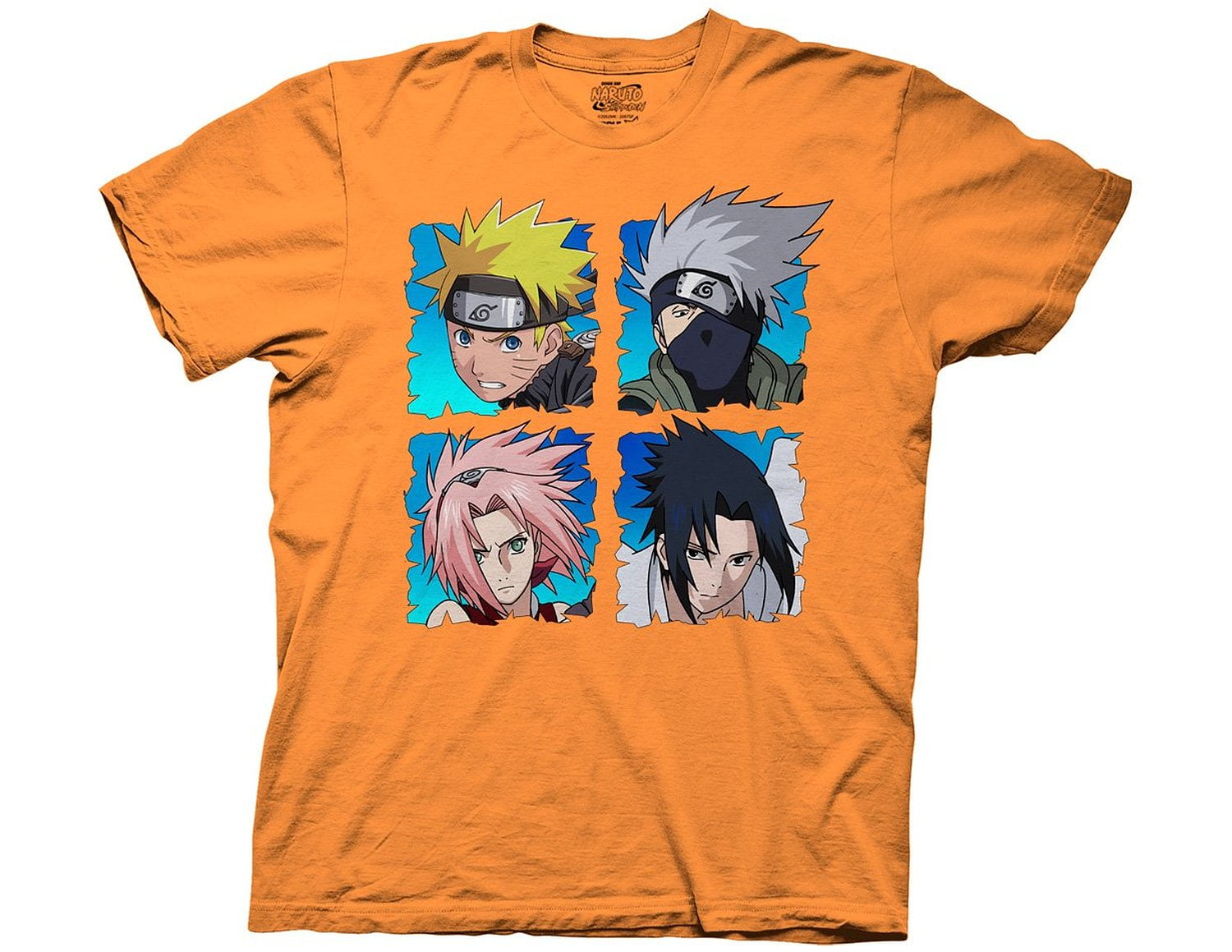 Naruto Men's Neon Pops Short Sleeve Graphic T-Shirt