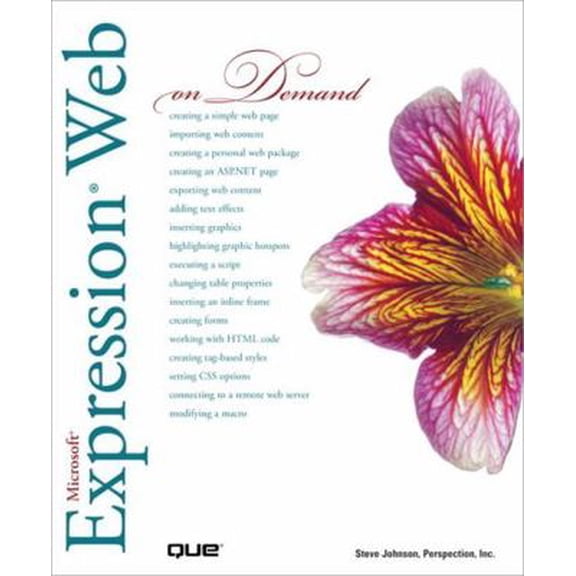 Pre-Owned Microsoft Expression Web On Demand (Paperback) 0789736470 9780789736475