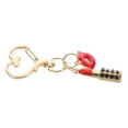 thumbnail image 5 of WEUVEB Lipstick Charm Keychain Metal Heart 1Pcs Back to School, 5 of 8