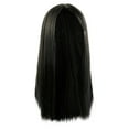 thumbnail image 2 of Bradem Black Women's Lace Front Human Hair Wig&nbsp;- Glueless Closure, Pre-Plucked Brazilian Straight Hair, 2 of 7