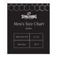 thumbnail image 4 of Spalding Men's Black Crew Socks, 15-Pack, Sizes 6.5-12, 4 of 5