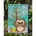 thumbnail image 3 of Christmas Tree and Chocolate Brown Shih Tzu Flag Garden Size BB1621GF, 3 of 3
