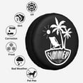 thumbnail image 2 of KAKALAD Summer beach Spare Tire Cover Weatherproof Universal Vehicle Accessories 16 Inch, 2 of 7
