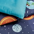 thumbnail image 6 of Chezmoi Collection 3-Piece Kids Multi-Color Galaxy Universe UFO Aliens Microfiber Comforter Set, Twin, 6 of 9