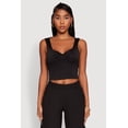 thumbnail image 2 of Womens Iris Sweetheart Cropped Tank Top, 2 of 5