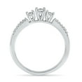 thumbnail image 3 of Sterling Silver Round White Diamond Fashion Ring (0.03 CTTW), 3 of 4