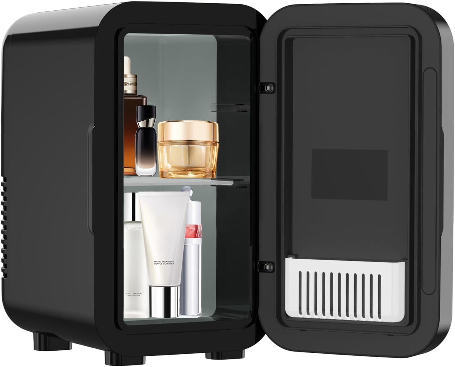 Refrigerator 6L AC  Power Cooler Warmer for Skincare Makeup Car Office Bedroom Black
