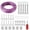 PINK, variant on 100ft Pink PVC Coated Stainless Steel Wire Rope Kit with Turnbuckles