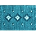 thumbnail image 1 of Ahgly Company Indoor Rectangle Abstract Light Blue Contemporary Area Rugs, 5' x 8', 1 of 4