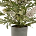 thumbnail image 3 of Northlight Glitter Frost Foliage Berry Potted Christmas Artificial Plant - 24", 3 of 3