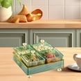 thumbnail image 4 of Snack Organizer with Compartmentalized Design for Home Living Room Coffee Table, Multi-Use Refreshment Tray for Fruits, Candies, and Nuts, 1 Pack, 4 of 5
