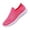 Hot Pink, variant on Women's Mesh Sport Shoes Rhinestone Glitter Slip On Tennis Shoes Ballroom Jazz Latin Dance Sock Sneakers 2026 Walking Shoes Black 7 Wide