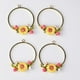 thumbnail image 3 of 4 Piezas De Flores De Adornos Para Collares, Brazaletes, Colgantes, Proyectos De Scrapbooking,, 3 of 9