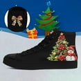 thumbnail image 7 of Coolcustomize Christmas High-Top Sneakers for Womens Girls,Holiday-Themed Canvas Shoes Comfortable Casul high Tops,Xmas Gift, 7 of 7