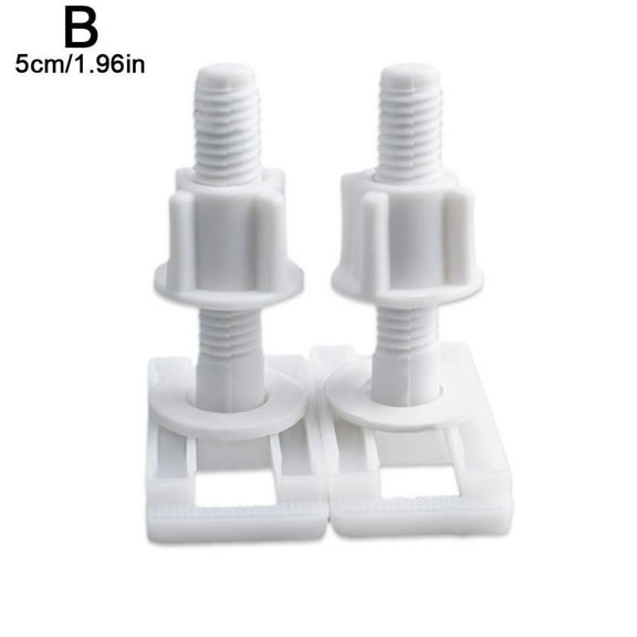 Plastic Toilet Seat Repair Kit Hinges Bottom Bolts Hot Bathroom Screws