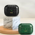 thumbnail image 2 of Luxury Crocodile Leather Hard Earphone Case For Airpods 3 Pro 2 1 With Keychain Personalized Name Letters Customized Cover Black For Airpods 1 2, 2 of 6