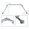thumbnail image 1 of Berenice 13/16" Bay Window curtain rod 20"-36", 38"-72" - Satin Nickel,(ABay-93-5), 1 of 4