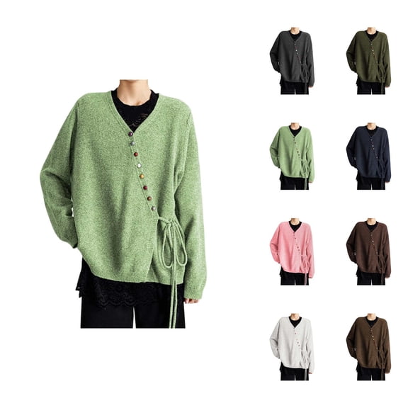 Knit Cardigan Sweater Soft Warm Oversized Open Front Long Sleeve Cozy Casual Fall Winter Top Outwear Cardigan Sweaters for Women