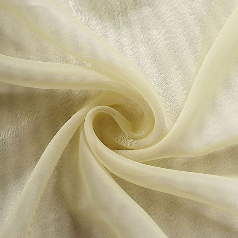 BalsaCircle 12 x 10 yards White Chiffon Fabric Bolt Wedding Favors Sewing  Craft 