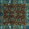 thumbnail image 1 of Ahgly Company Indoor Square Abstract Light Blue Modern Area Rugs, 8' Square, 1 of 4