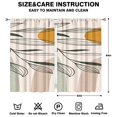 thumbnail image 2 of Modern Abstract Geometric Lines Boho Curtains-Blackout Curtains Bedroom Decor Living Room Darkening Grommet Window Drapes 2 Panels Set 52"x 84", 2 of 2